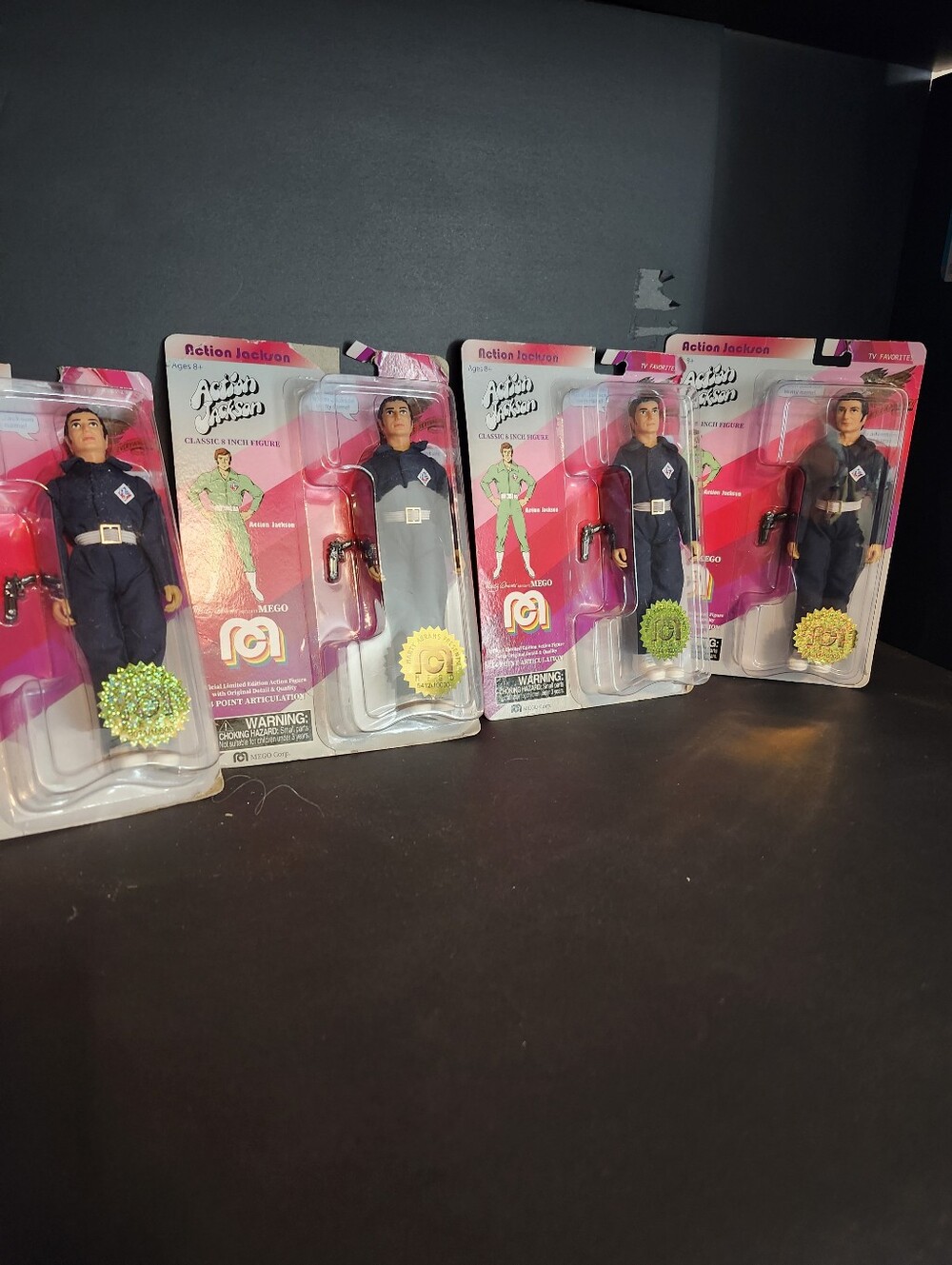 4 Mego Action Jackson Figures